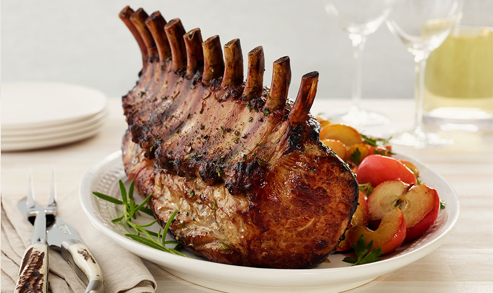 Cider-Brined Pork Roast with Sweet and Spicy Apples